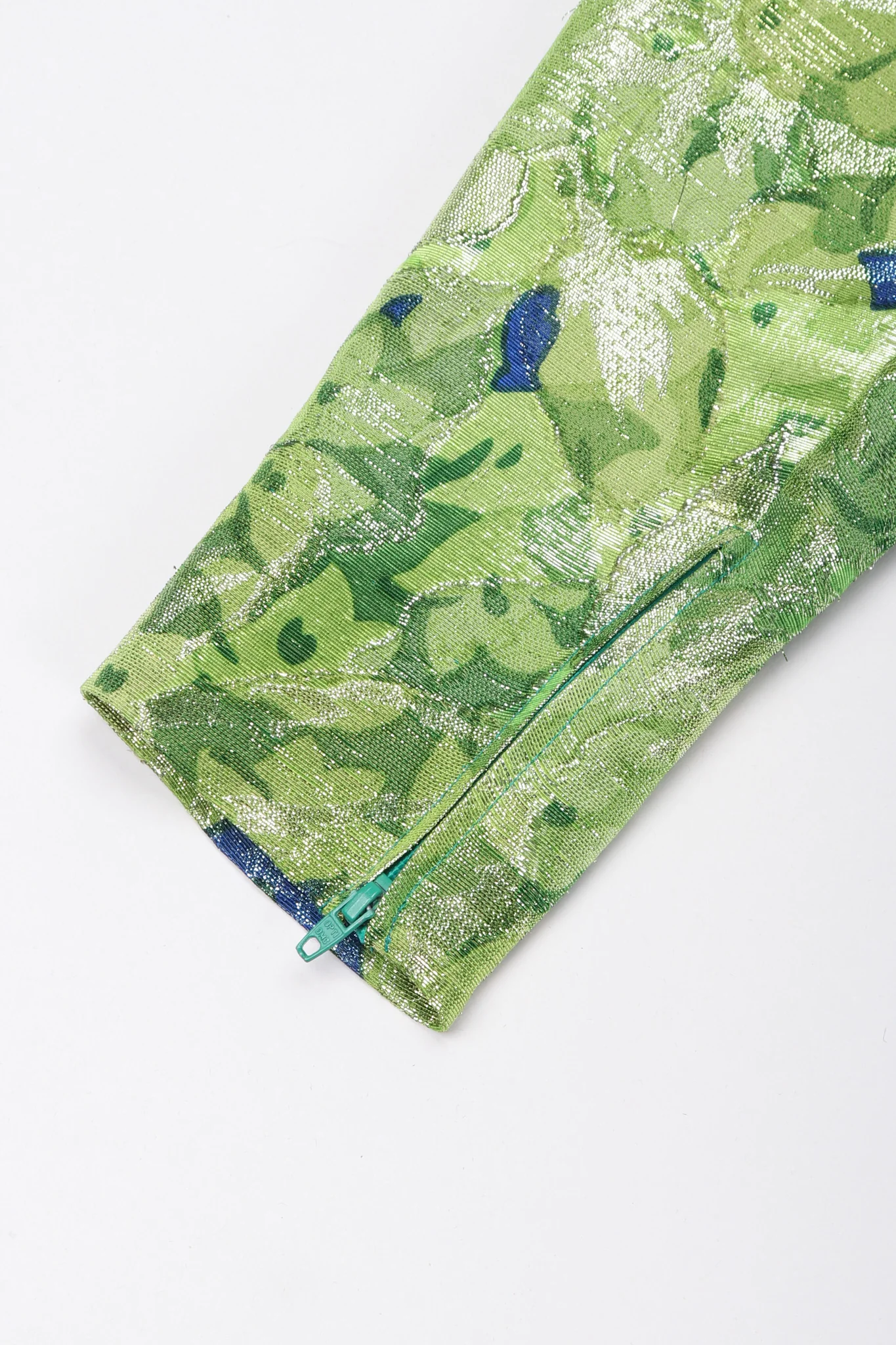 Metallic Lamé Leaf Dress - Image 9