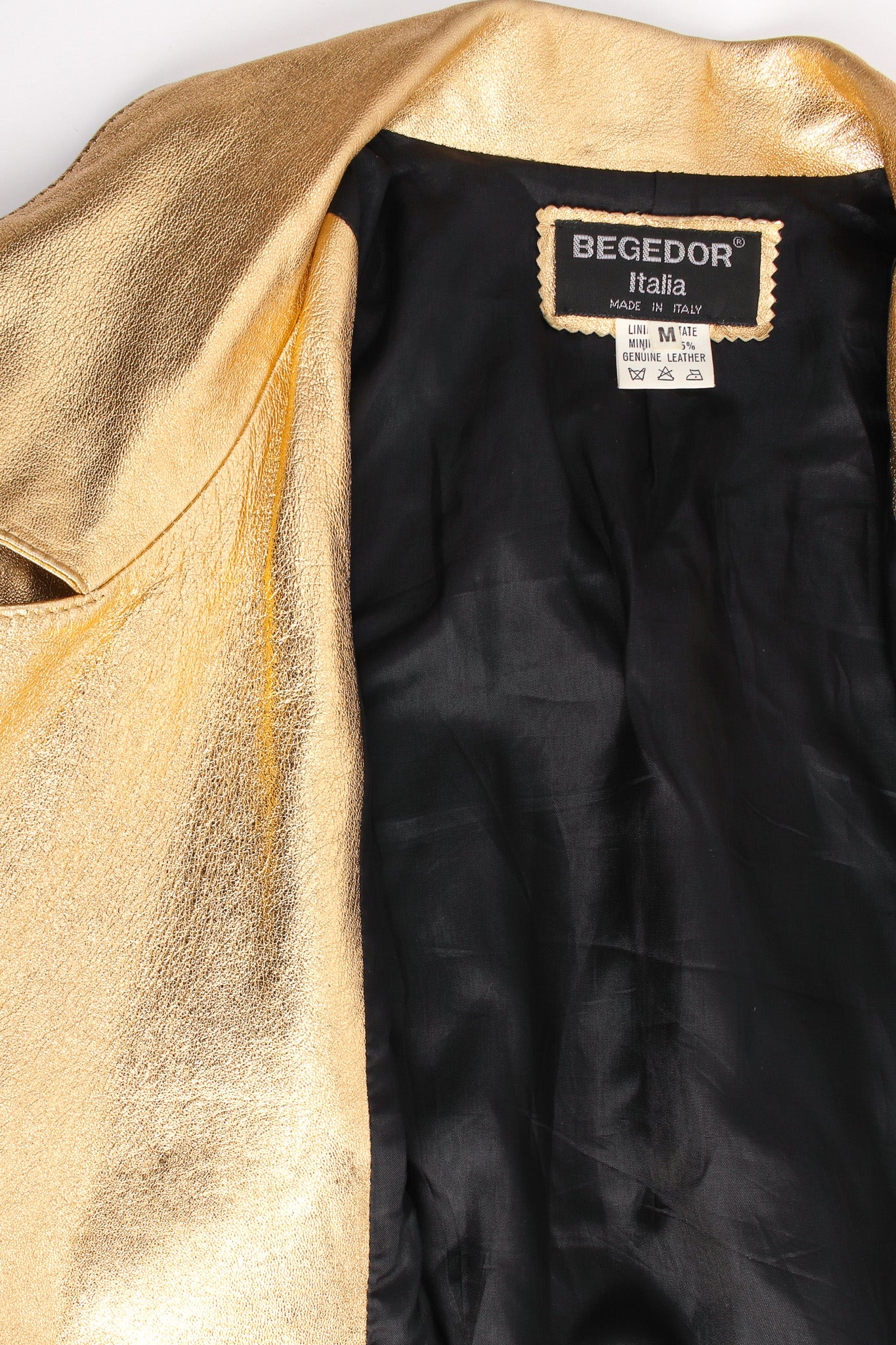 Metallic Leather Jacket - Image 8