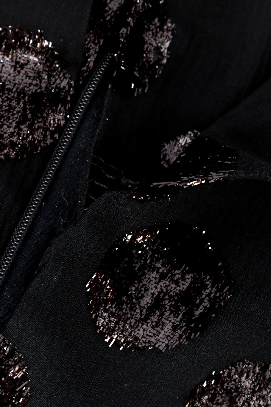 Metallic Polka Dot Silk Blouse - Image 10