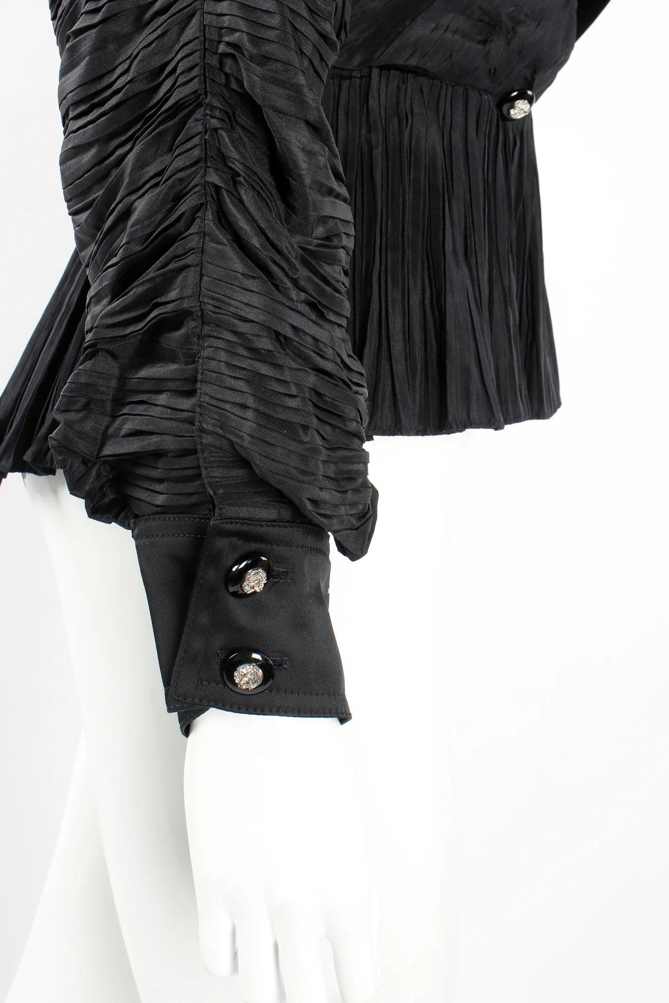 Pleated Peplum Collar Jacket - Image 10