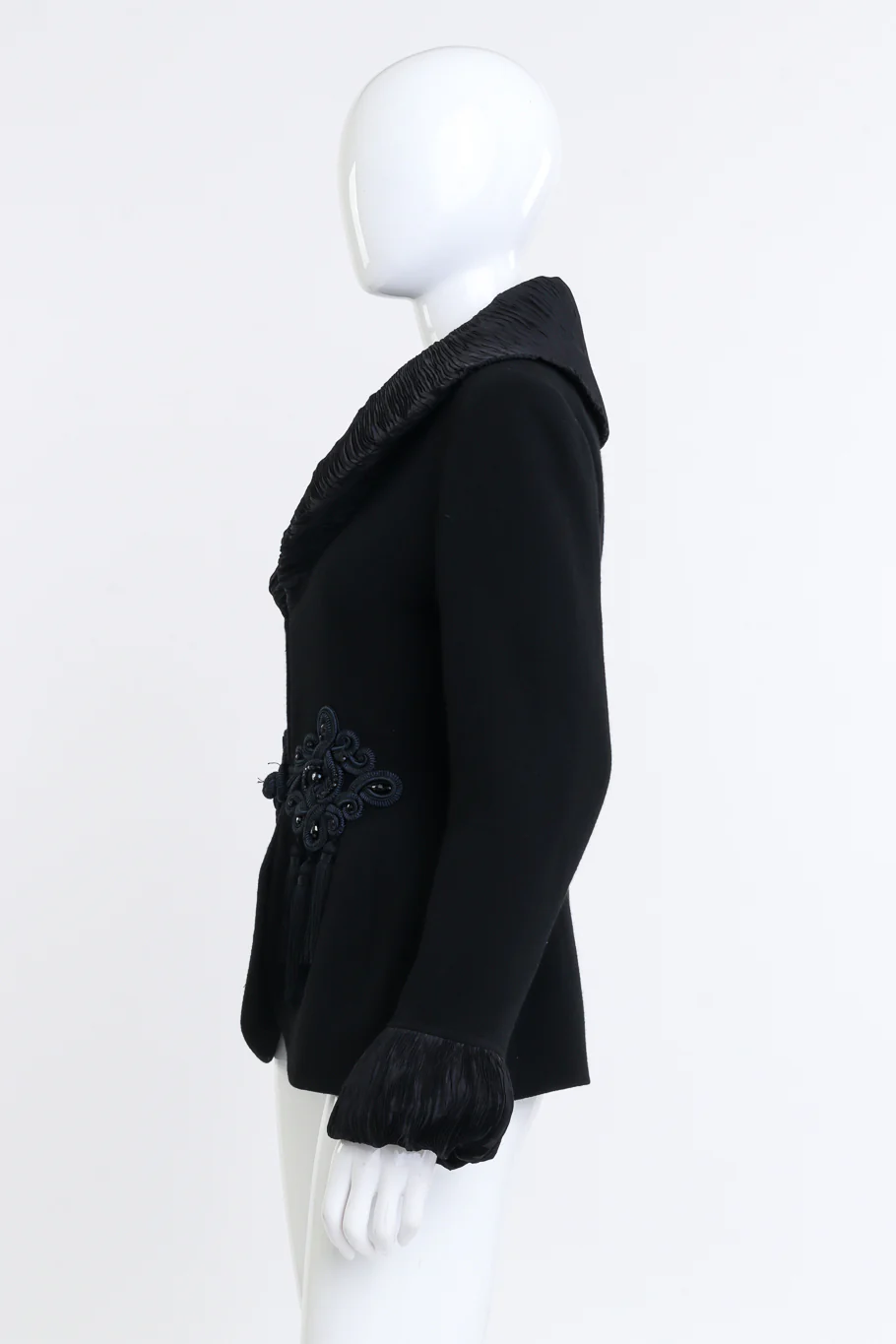 Plissé Pleat Wool Jacket - Image 3