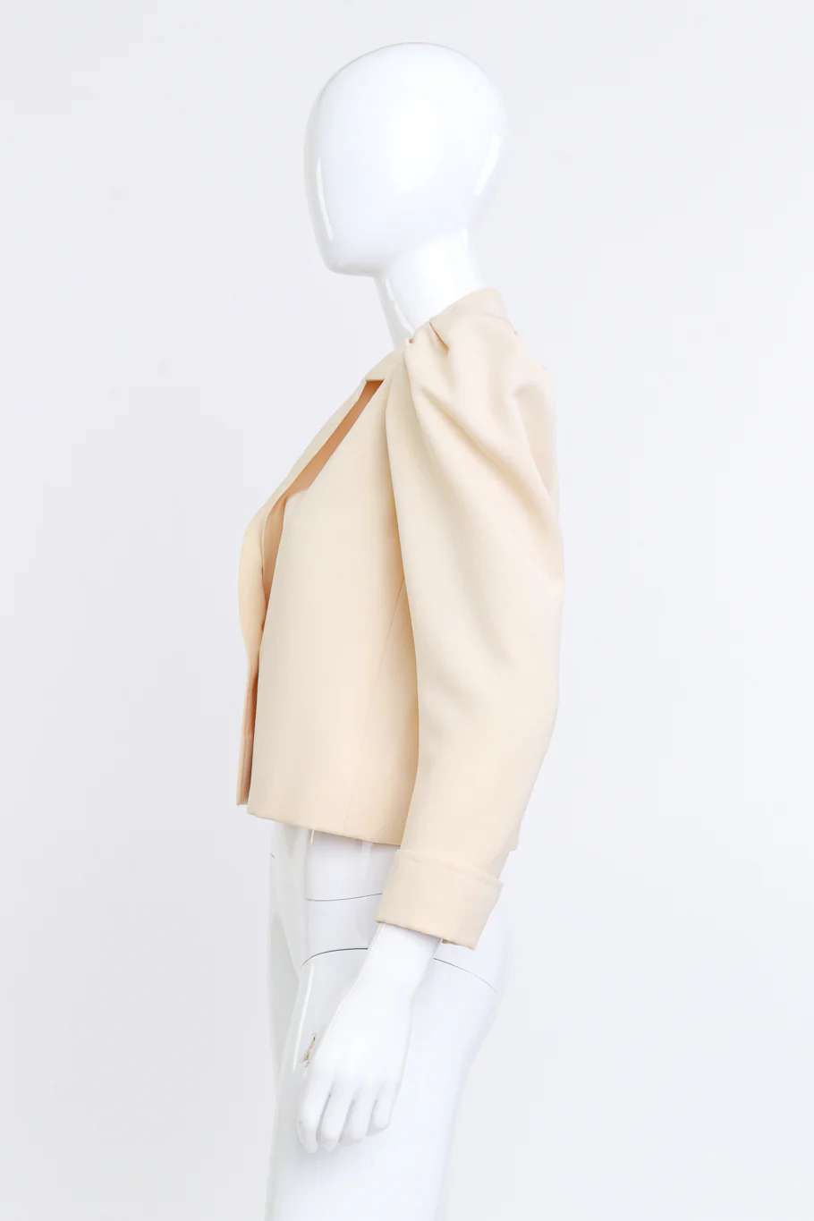 Puff Sleeve Cropped Jacket - Image 2