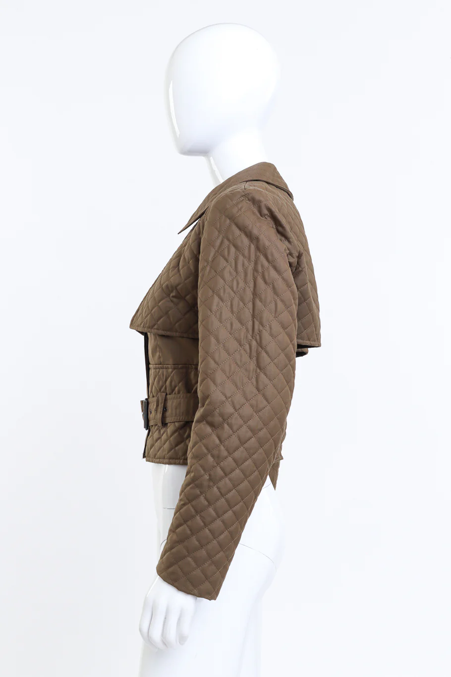 Quilt Stitch Cropped Jacket - Image 2