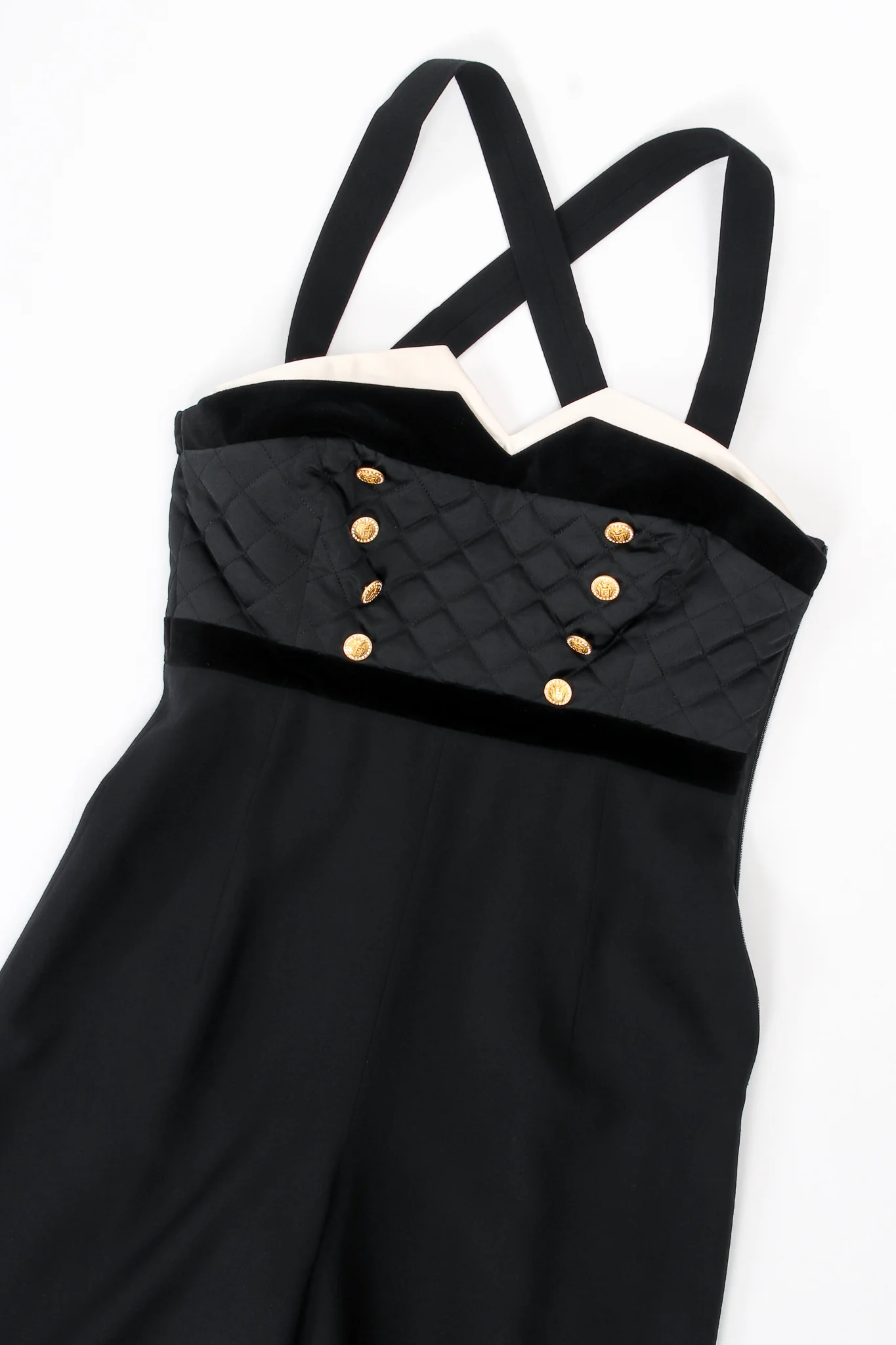 Strappy Quilted Bodice Jumpsuit - Image 15