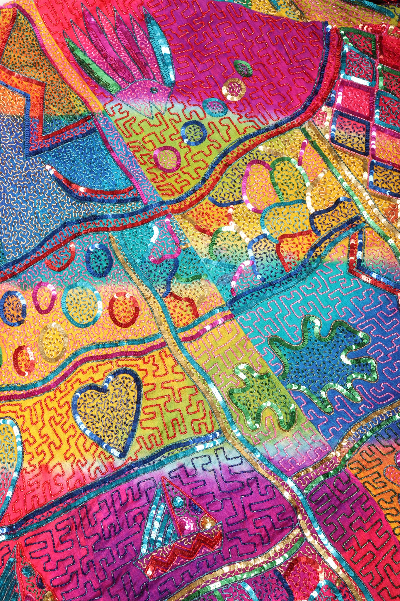 Rainbow Beaded Swing Coat - Image 19