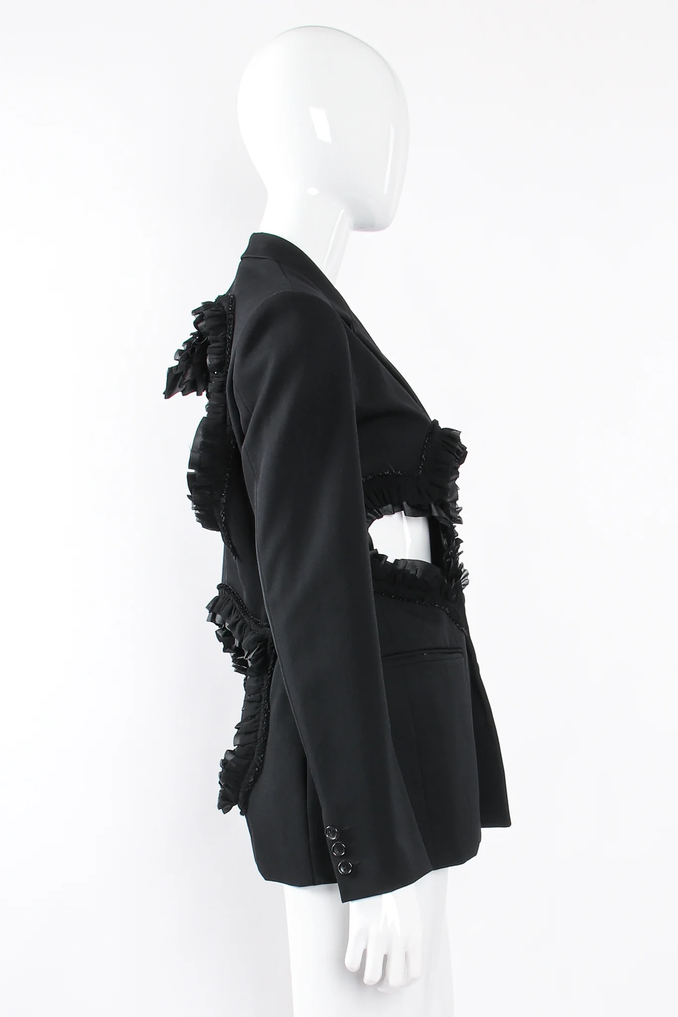 2008 Ruffle Heart Cutout Jacket - Image 9