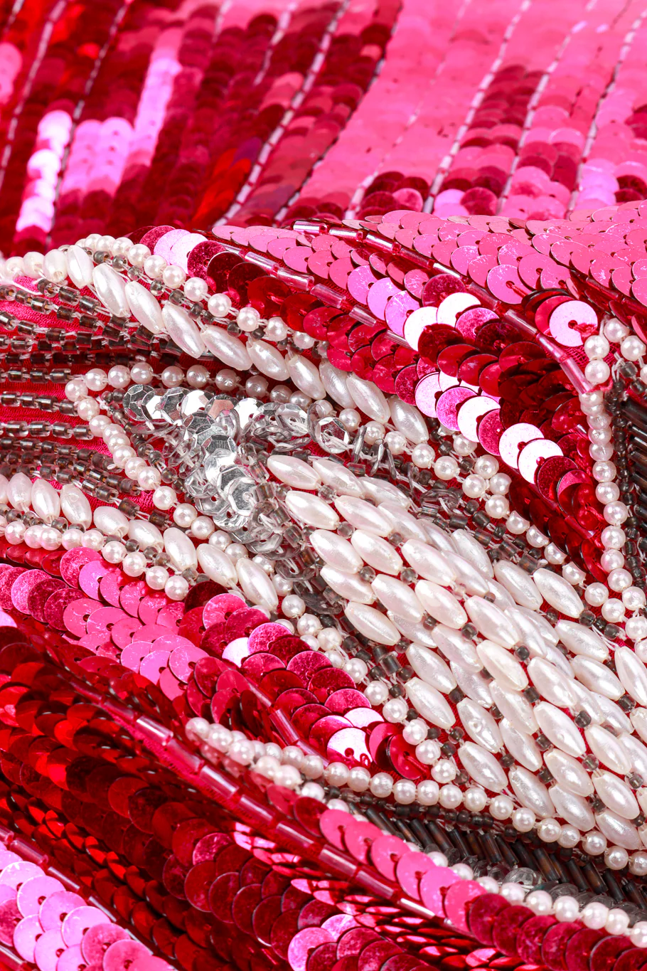 Sequin Beaded Fringe Gown - Image 12
