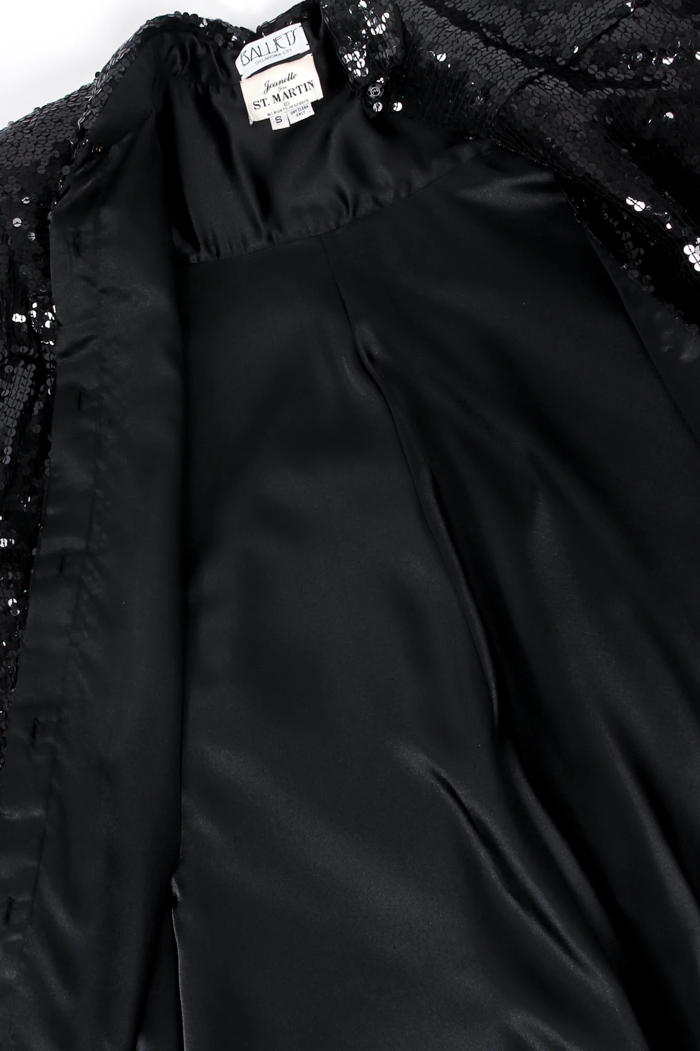 Sequined Yoke Seam Swing Jacket - Image 8