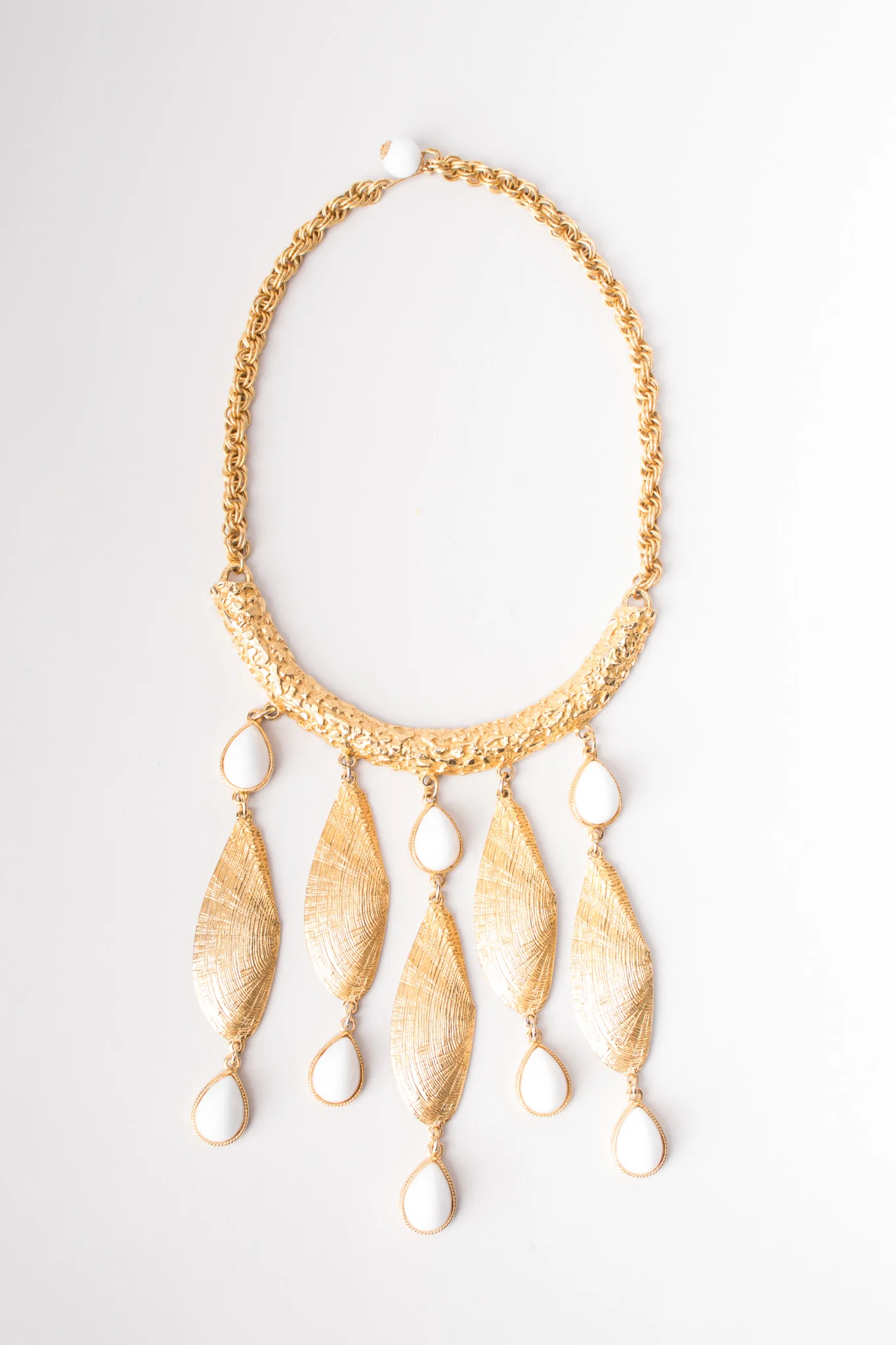 Shell Waterfall Collar Necklace