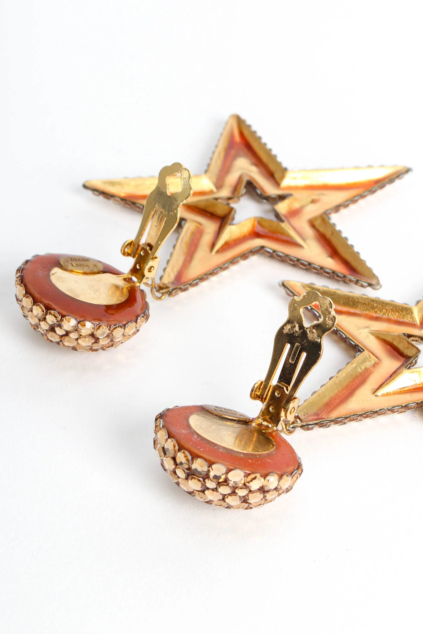 Star Rhinestone Dangle Earrings - Image 9