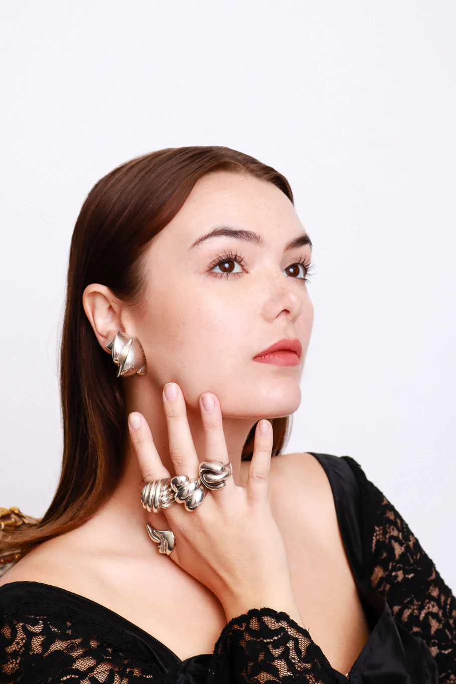Sterling Silver Seashell Earrings - Image 2