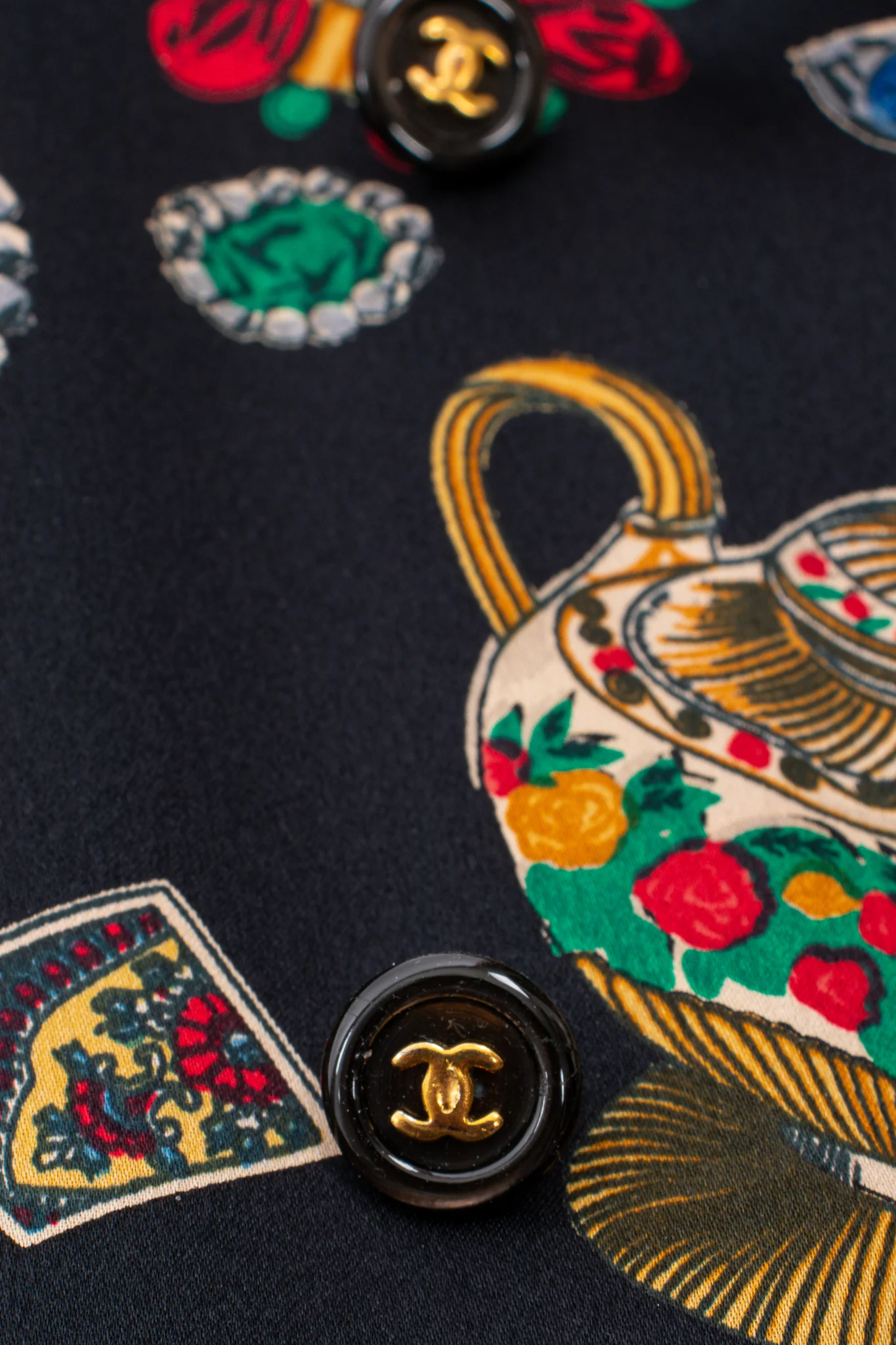 Teatime Jewels Silk Scarf Blouse - Image 17