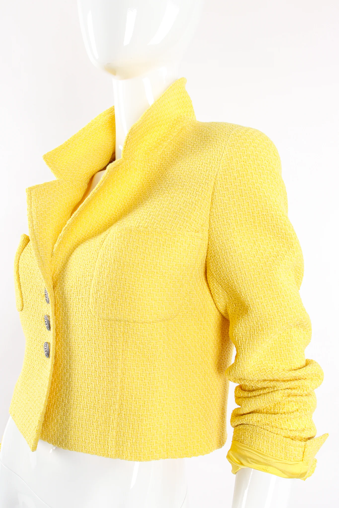 Tweed Shrunken Jacket - Image 5