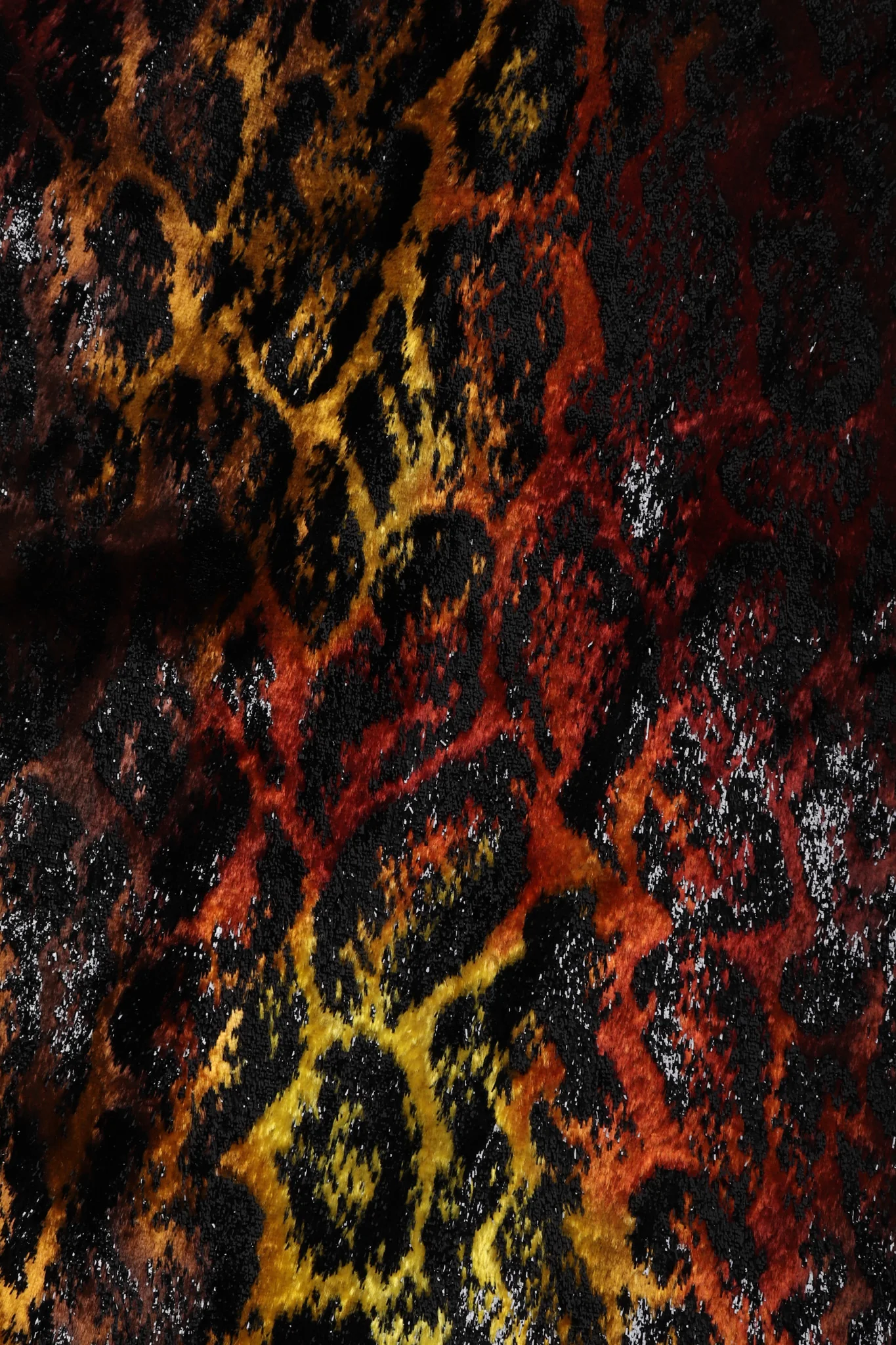 Velvet Lamé Leopard Dress - Image 10