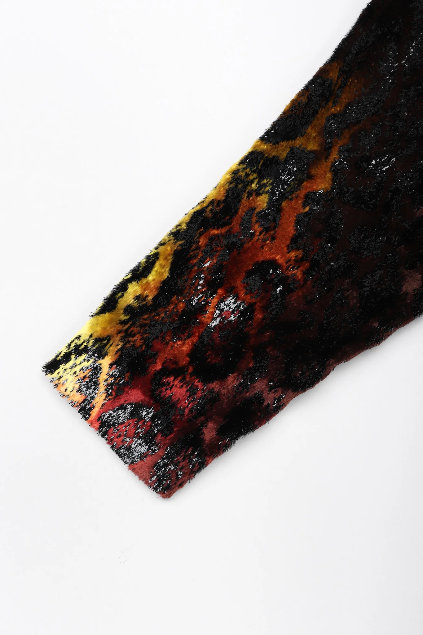 Velvet Lamé Leopard Dress - Image 9