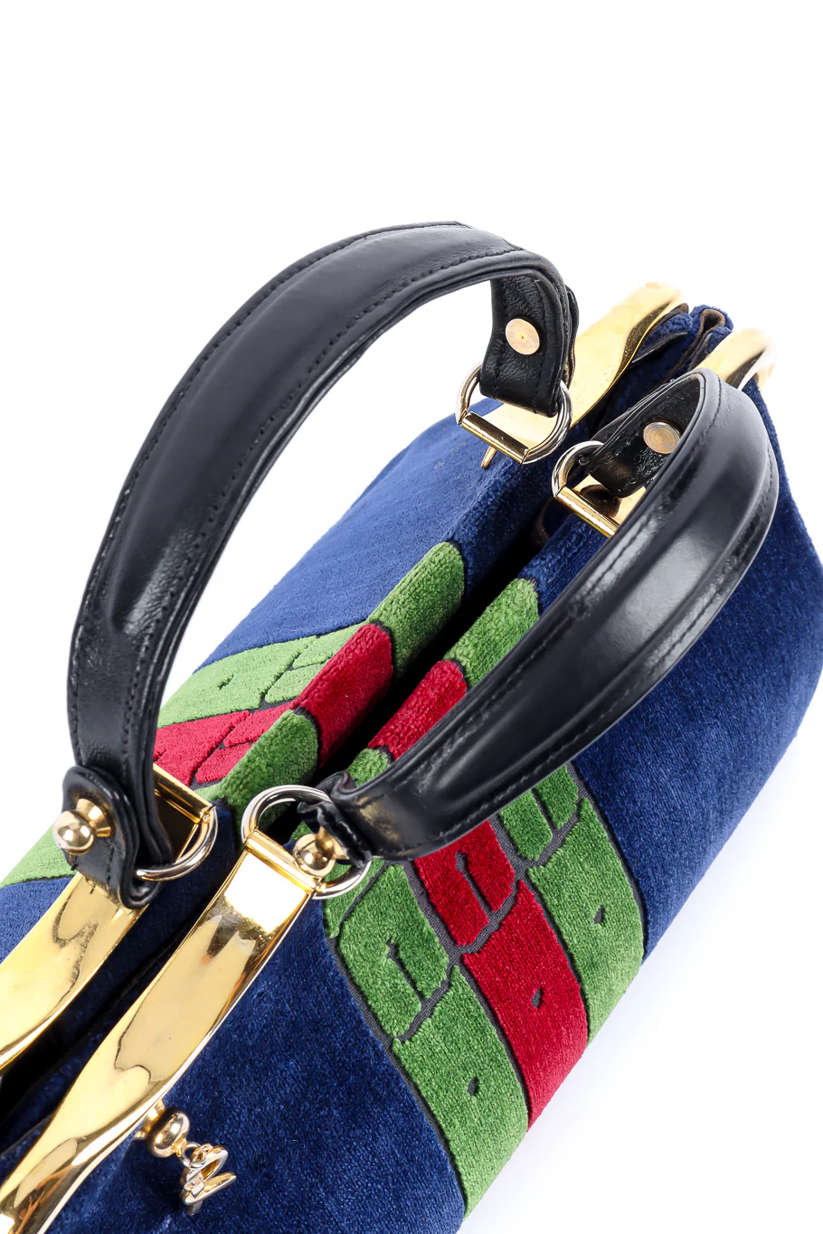 Velvet Stripe Frame Bag - Image 7
