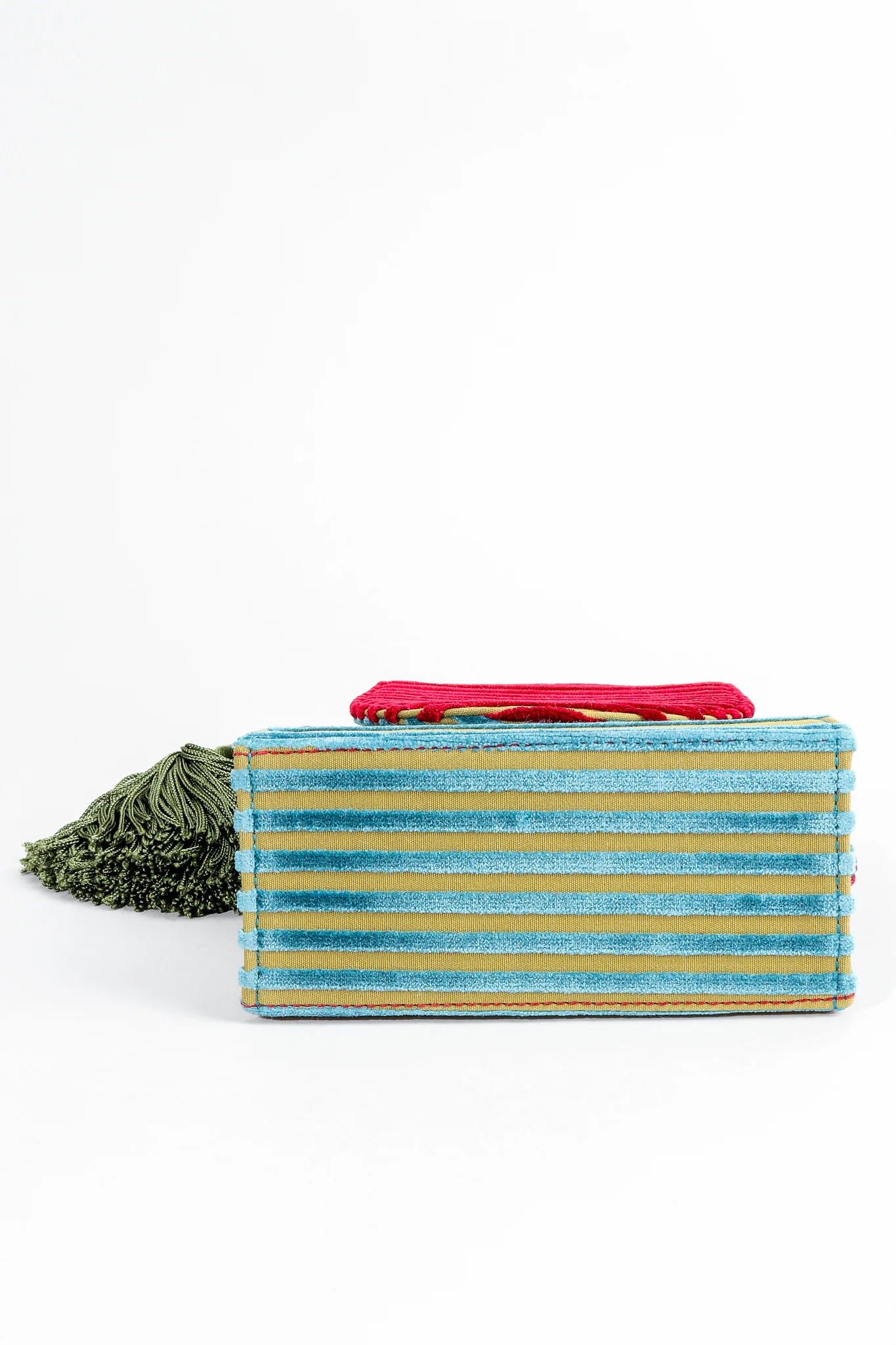 Velvet Striped Bell Bag - Image 7